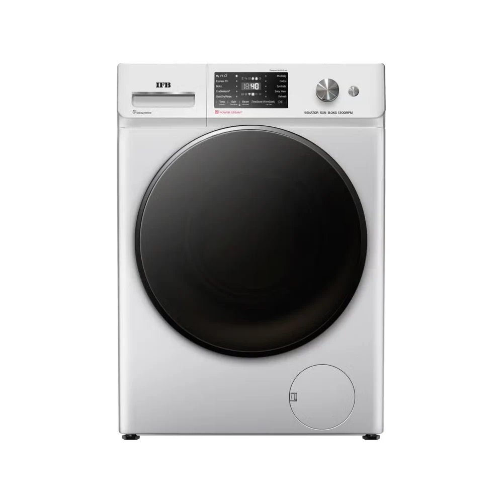IFB 8 kg Fully Automatic Front Load with In-built Heater Silver (Senator SXN 8012K)