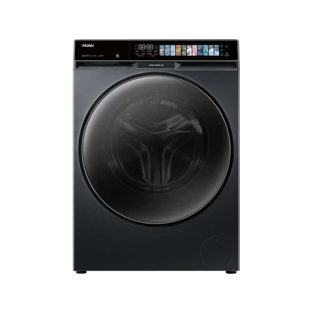 Haier 12/7 Kg 5 Star Wi-Fi Inverter Fully Automatic Front Load Washer Dryer (HWD120-DM14F11BKU1)