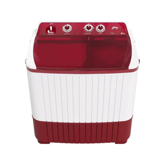 Godrej 7 Kg 5 star Semi-Automatic Top Loading Washing Machine (WSAXIS DX 70 5.0 SN2 T WNRD, Wine Red