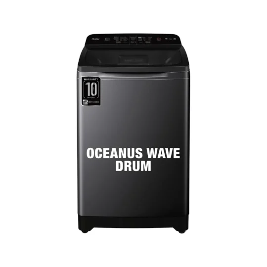 Haier 8 Kg 5 Star Fully Automatic Top Load Washing Machine (HSW80-678ES8, Oceanus Wave Drum, Dark Ja