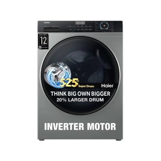 Haier 8 Kg 5 Star Inverter Direct Motion Motor Fully Automatic Front Load Washing Machine (HW80-IM12