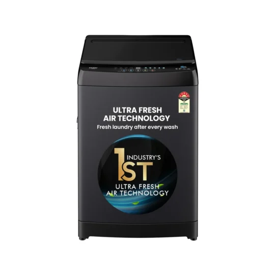 Haier 8 Kg 5 Star Fully Automatic Top Load Washing Machine with Oceanus Wave Drum, Magic Filter, 8 W