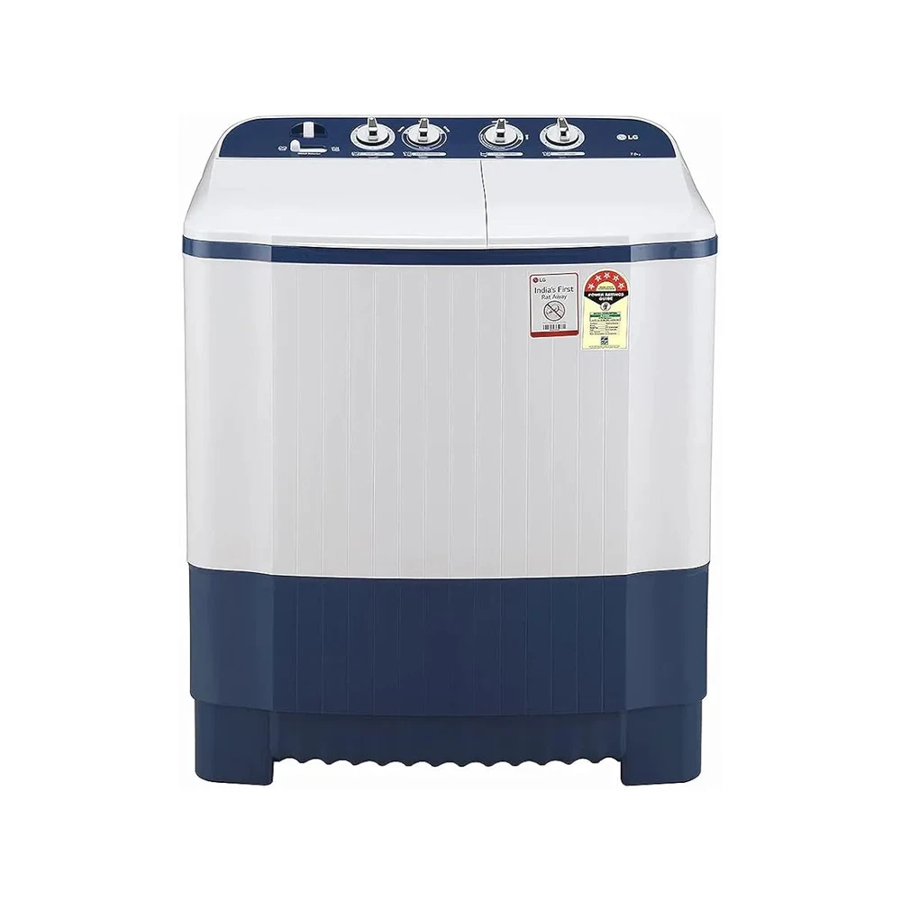 LG 7 Kg 5 Star Semi-Automatic Top Loading Washing Machine Appliance (P7010NBAZ, Dark Blue)